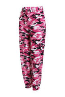 Stylish Women's Camouflage Cargo Pants with Elastic Waist