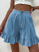 Chic Ruffle Shorts for Women