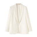 Chic Blazer with Unique Cut and Pockets