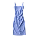 Chic Ruffle Detail Women's Midi Dress