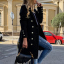 Chic Double-Breasted Blazer Coat for Women