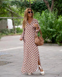 Chic Maxi Dress with Trendy Patterns