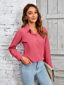 Chic Women's Blouse with Exquisite Stitching