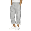 Stylish Women's Cargo Pants with Elastic Waistband and Handy Pockets