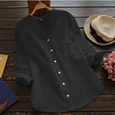 Chic Women's Blouse with Button Placket