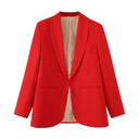 Chic Blazer with Unique Cut and Pockets