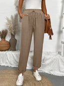 Chic Women's Lounge Pants with Elastic Waistband
