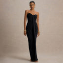 Chic Evening Dress with Elegant Draping Design