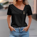 Chic Women's Button Up with Eye Print