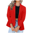 Chic Women's Blazer with Modern Cut and Stylish Pockets