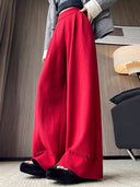 Chic Wide-Leg Trousers with Fringes for Women