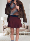 Chic High-Waisted Pleated Skirt for Women