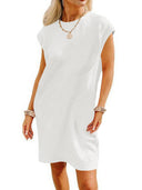 Chic Textured Loose Summer Dress for Women