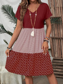 Chic Women's Stripe and Dot Dress