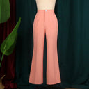 Chic High Waist Flared Pants for Women - Minimalist Design