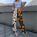 Autumn-Inspired Women's Printed Trousers