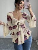 Floral Print Women's Blouse for All Seasons