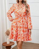 Floral Ruffle Women's Dress for Effortless Style