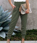 High-Waisted Women's Leisure Pants with Pockets
