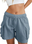 Chic Women's Leisure Pants with Elastic Waist and Side Pockets
