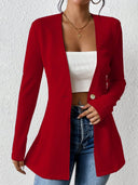 Asymmetrical Women's Blazer Jacket - Chic Design