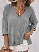 Ladies' Stylish Button-Up Blouse