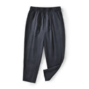 Women's Linen Trousers with Elastic Waist and Side Pockets