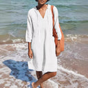 Stylish Hooded Women's Summer Dress with Pockets