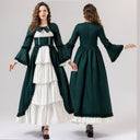 Chic Ruffled Historical Dress for Women