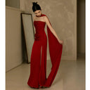 Chic Women's Strapless Maxi Evening Dress