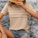 Textured T-Shirt for Women - Stylish Design