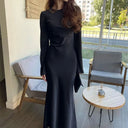 Chic Maxi Dress with Flared Sleeves for All Occasions