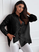 Chic Long-Sleeved Blouse with Exquisite Design