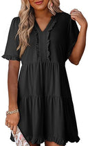 Stylish Ruffle Summer Dress for Women