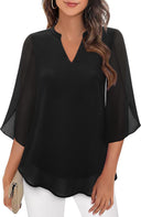 Flared Sleeve Women's Airy Blouse