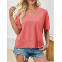 Chic Women's V-Neck Oversized Tee
