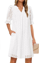 Floral Dress with Chic Cut-Out Design for Women