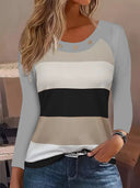 Trendy Women's Striped Cotton Shirt with Chic Button Accents