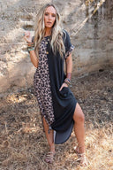 Trendy Leopard Print Women's Dress