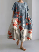 Vibrant Floral Midi Dress for All Occasions