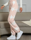 Leopard Print Fleece Lounge Pants for Women