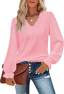 Chic Women's Blouse with Romantic Lace Design