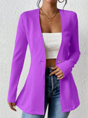 Asymmetrical Women's Blazer Jacket - Chic Design