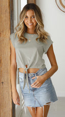 Women's Knot Detail T-Shirt for Everyday Style