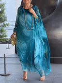 Stunning Women's Kaftan Dress with Vibrant Print