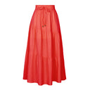 Women's Flowing Ruffle Skirt with Elastic Waist