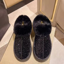 Glittering Fluffy Slippers for Women