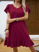 Women's Ruffled Summer Dress - Stylish and Chic