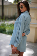 Chic Women's Long Sleeve Blouse with Stylish Button Accents
