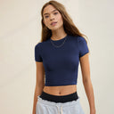 Stylish Women's Fitted Crop T-Shirt